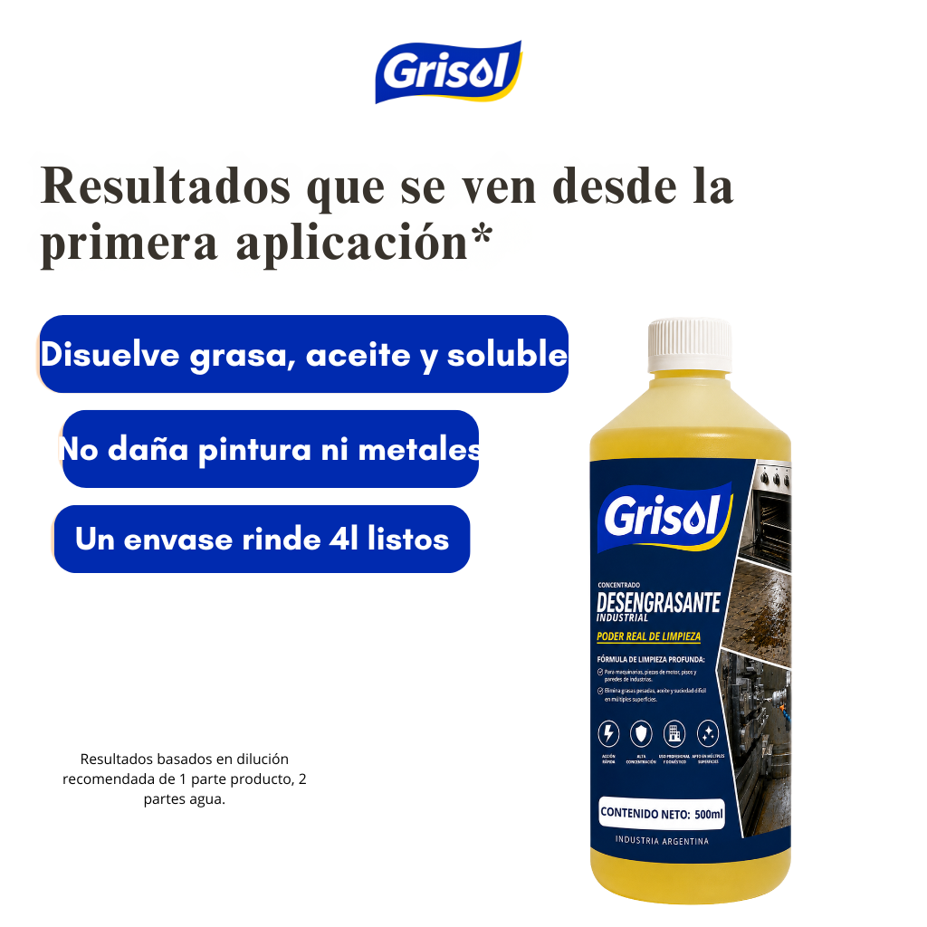 GRISOL Desengrasante Industrial Concentrado