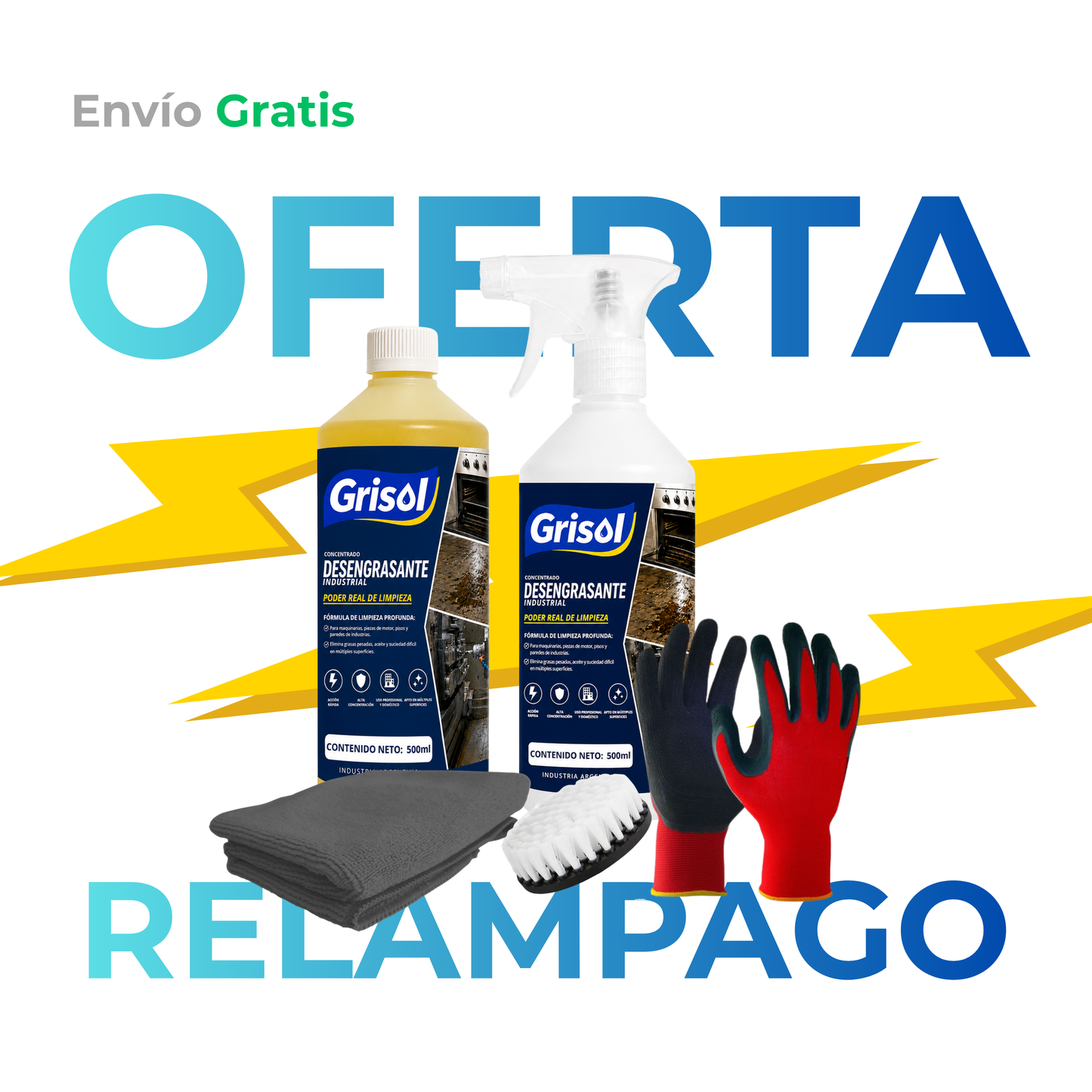 GRISOL Desengrasante Industrial Concentrado